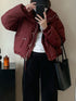 Winter Long Sleeves Down Filled Puffer Jacket